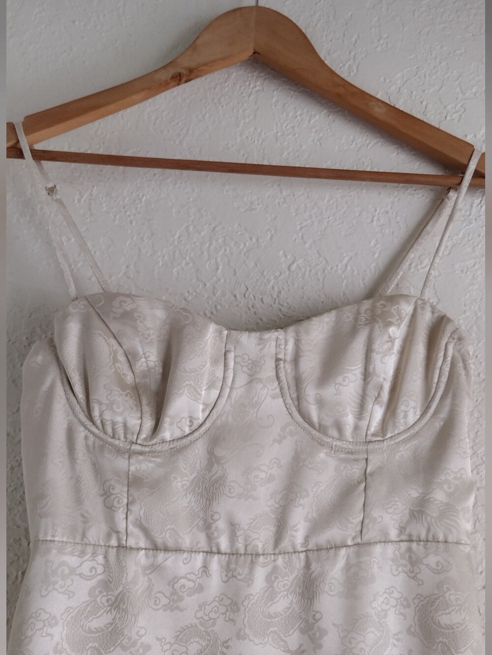 Princess Polly Ivory Jacquard Corset Mini Dress US 6 Western Festival - Picture 6 of 10